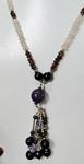 177 CT Multi faceted gemstones strand necklace