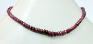 60 cts natural Ruby gemstones beads strand necklace
