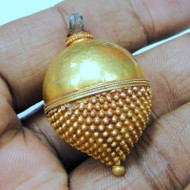 vintage antique 22 ct gold pendant bead tribal necklace
