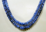 Blue sapphire gemstones strands necklace Beads 175 cts
