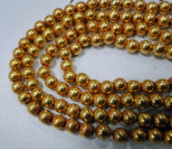 loose gold beads vintage 23 K gold handmade loose beads 150 pcs