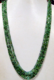 Natural Emerald faceted gemstone strands necklace 200 cts Loose beads