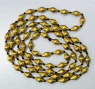 22K Real Gold Beads Long Strand Necklace Rajasthan India. 