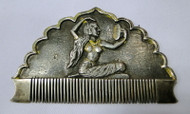 antique vintage purse solid silver and gold work comb hair comb