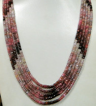 Micro faceted Sapphire gemstone beads strands necklace