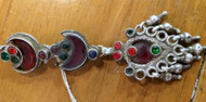 antique tribal old silver tikka forehead piece