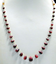 Natural Ruby  Drops beads  strands necklace