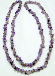 Amethyst gemstones beads strand long