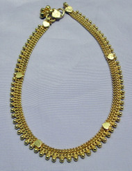 22 k solid gold anklet ankle chain -11139