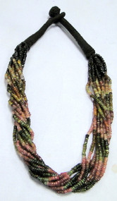 Tourmaline strands-Gemstone beads necklace-11168