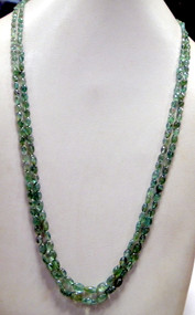 Emerald beads strand necklace natural Emerald oval beads gemstone-11246