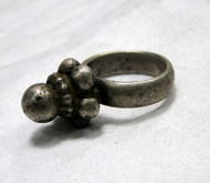 antique ring ethnic tribal old silver spiky ring jewelry-11444
