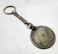 vintage antique coin keychain -11482