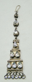 Silver tikka forehead piece Bridal jewelry -11528