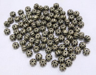 925 sterling silver 100 pcs Melon shape loose beads 11579