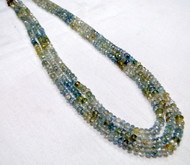 Aquamarine Necklace,  loose bead gemstone strands  210  CTS jewelry  -11631