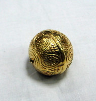 Gold bead Large 22 MM size 22 K gold bead 11828