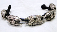 Silver bracelet ethnic tribal old silver beads bracelet cuff jewelry 11940