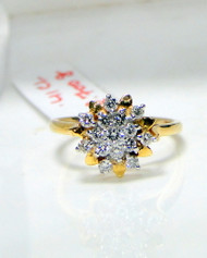 Gold Diamond Ring 14K Handmade fine jewelry engagement wedding jewellery