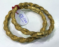 Gold Bangles 22K Gold Vintage fine handmade jewelry 494-039