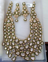 Diamond Gold Necklace Choker 22K Gold Polki Kundan jewelry 494-237