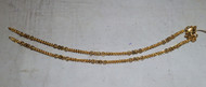 Gold Anklet 22K Handmade ankle bracelet chain pair fine jewelry 495-013