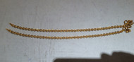 Gold Anklet 22K Handmade ankle bracelet chain pair fine jewelry 495-017