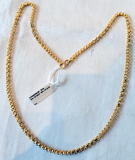 22K Gold handmade chain Necklace strand fine jewelry 497-111