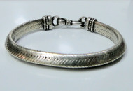 Silver Bracelet Triangular rope chain Cuff jewelry