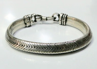 Silver Bracelet Triangular rope chain Cuff jewellery