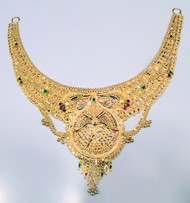 22k Gold Choker Necklace fine jewelry 12078