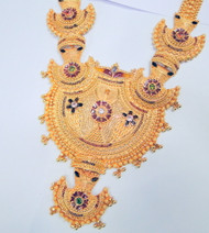 22k solid gold choker Necklace fine handmade jewelry 13049