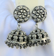 925 Sterling Silver Long Dangle Earrings Jumki Pair Fine Jewelry 13491