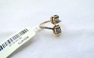18K Solid Gold Marked Real Diamond wedding Engage/ment Ring Fine Gift Jewelry 574-260