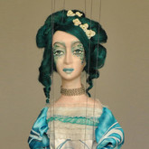 Handmade Marionette - The Blue Lady