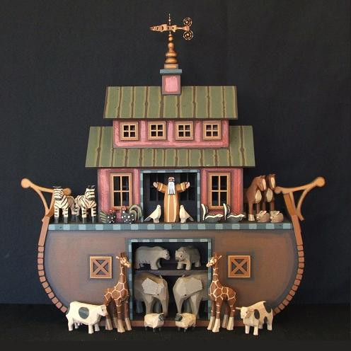 noah's ark toy wooden