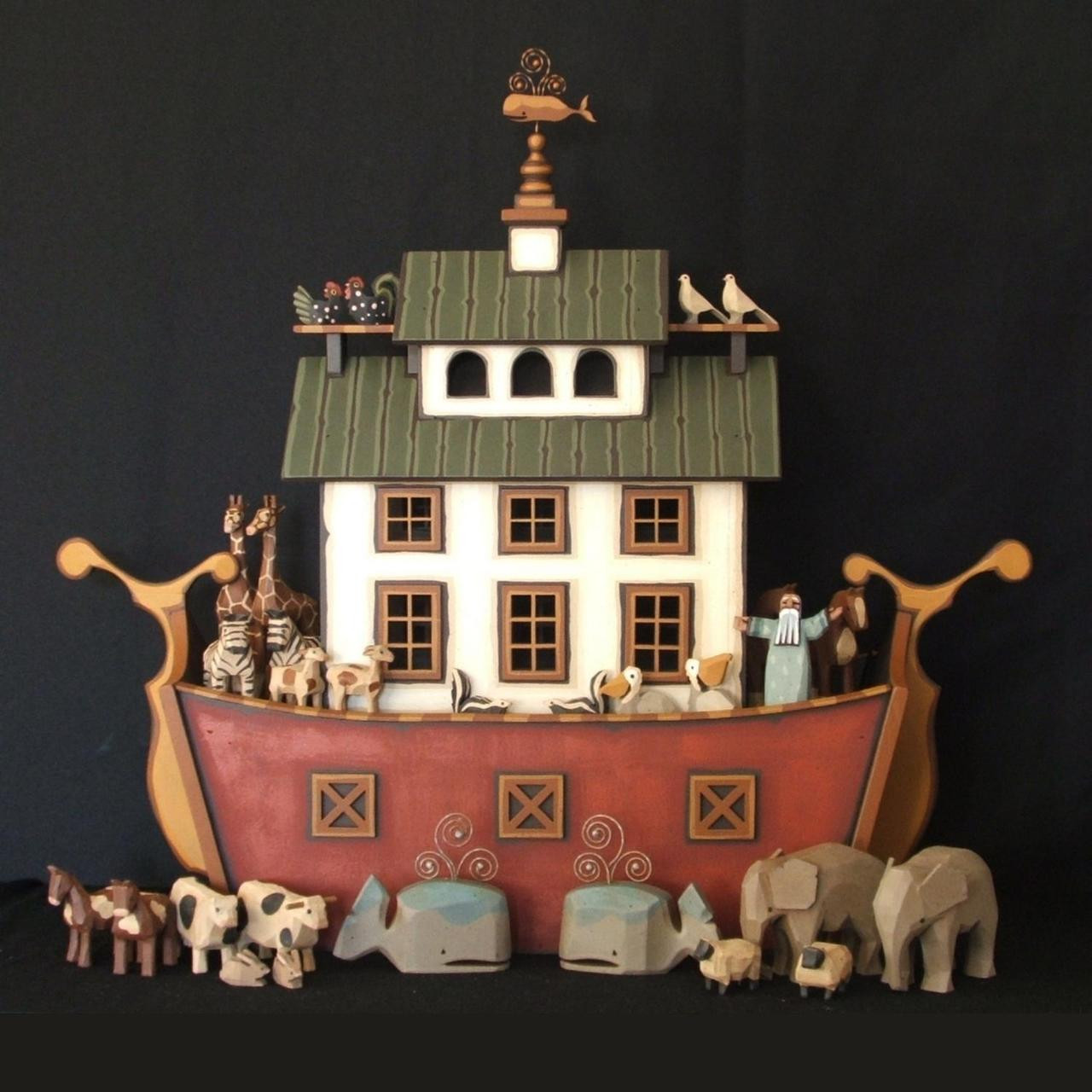 Wooden Noah's Ark - Nantucket Drawer Ark - Endeavour Toys