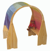 Little Colorado Two Play Stands with Arch and Silk Drape