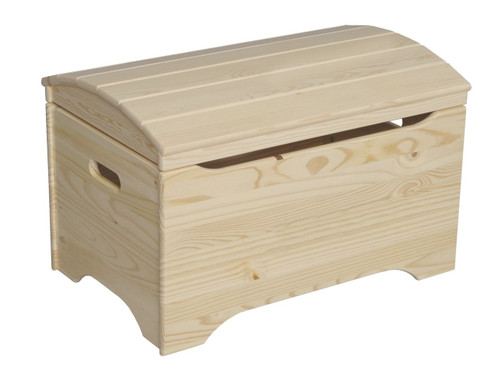 unfinished pine toy box