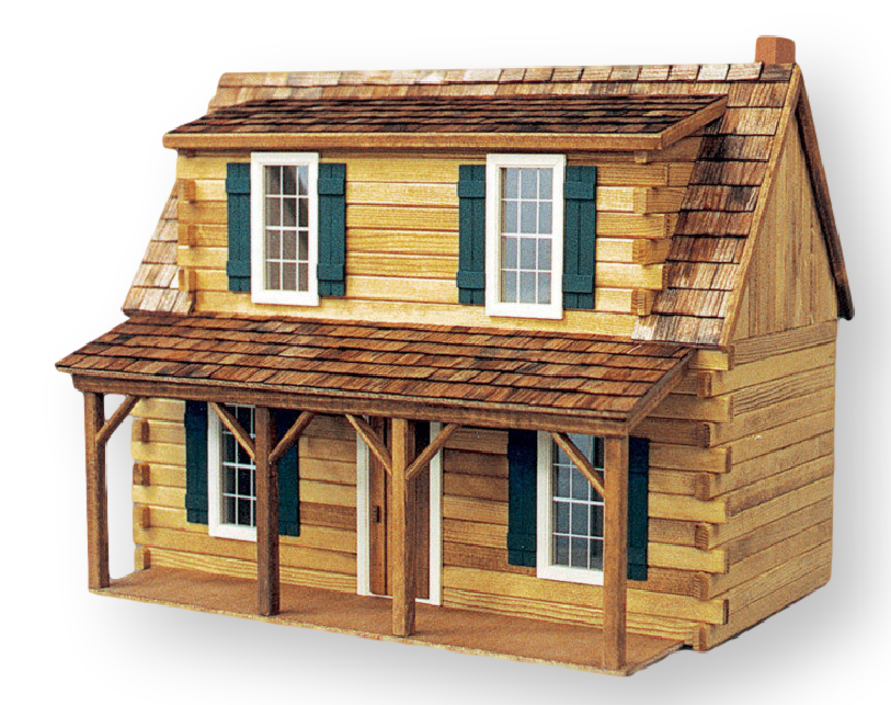 Adirondack Cabin Unfinished Dollhouse Kit Endeavour Toys