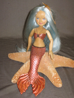 wooden mermaid toy