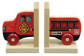 Maple Landmark Mighty Driver Bookends, Fire Truck (70201)