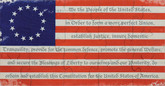 Maple Landmark American Flag with Preamble Shaped Jigsaw Puzzle, 15 Pieces 