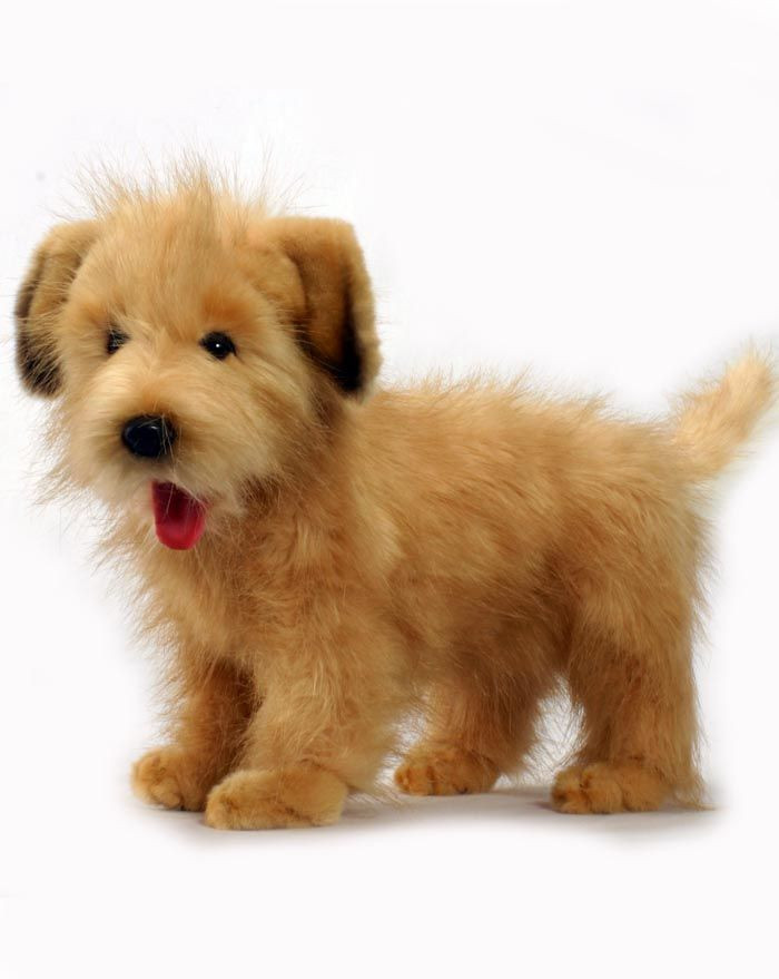 hansa hollandse smoushond pup, standing 18"l - endeavour toys