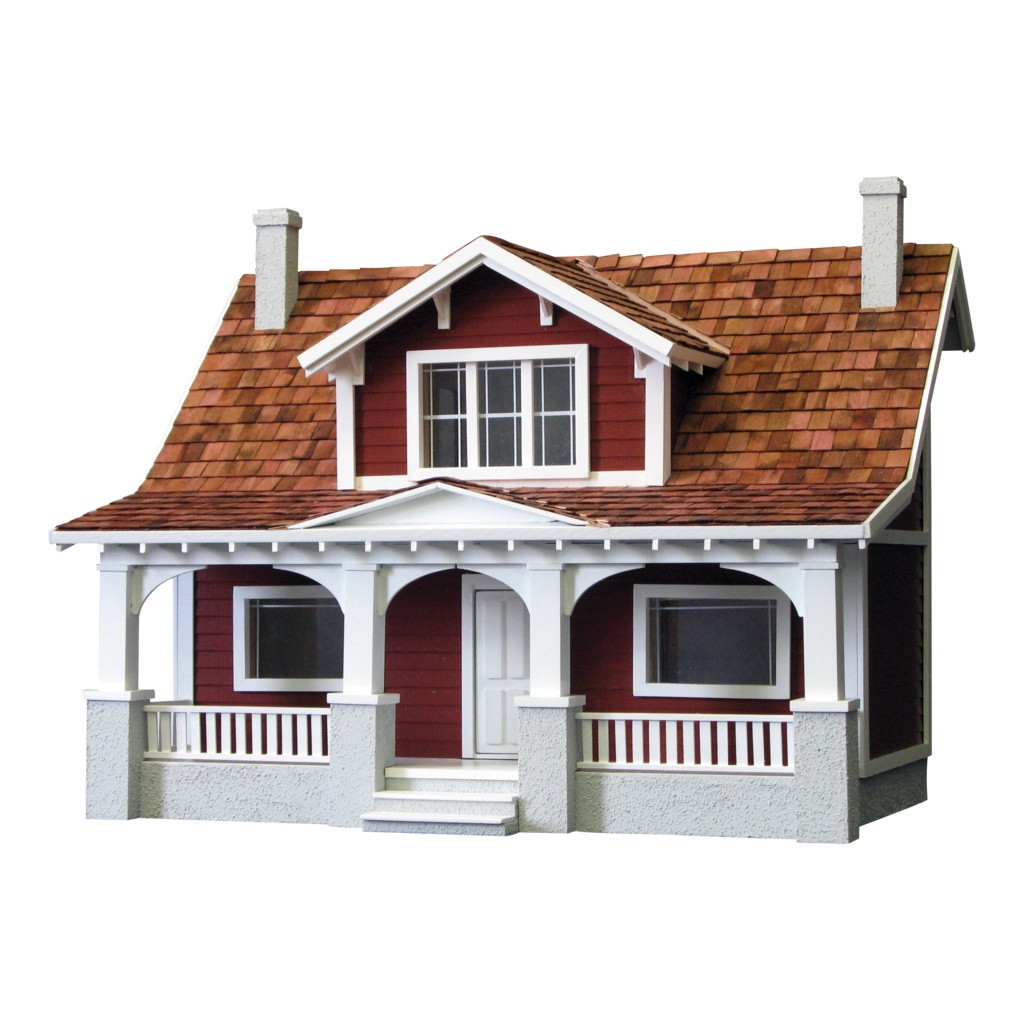 classic bungalow dollhouse kit