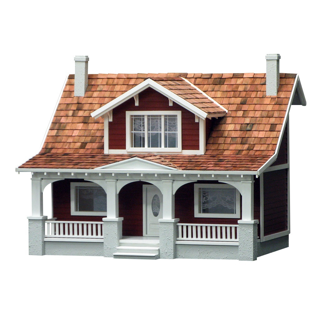 classic bungalow dollhouse kit