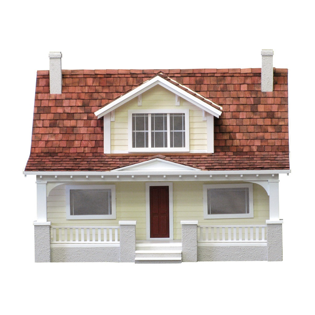 classic bungalow dollhouse kit