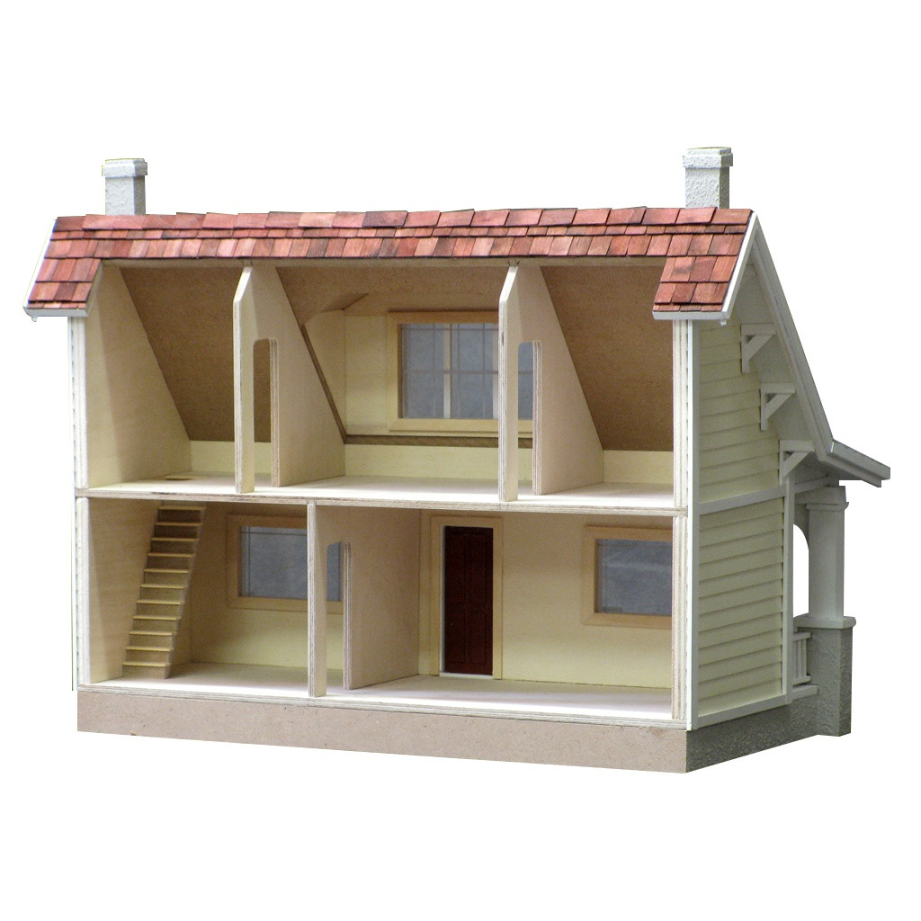 classic bungalow dollhouse kit