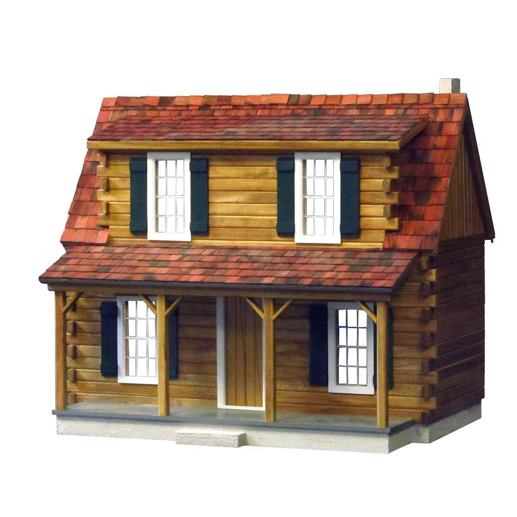 unpainted dollhouse