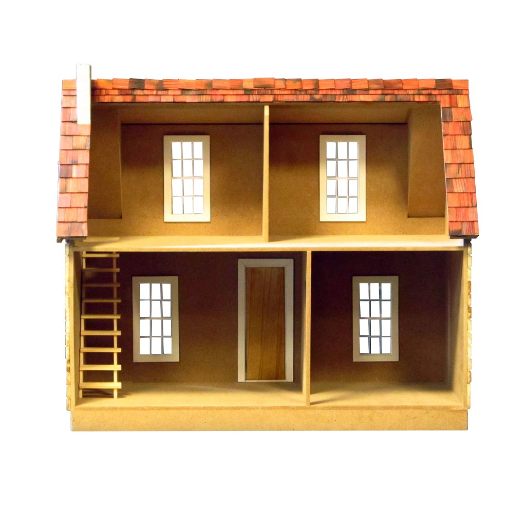 log cabin dollhouse kit